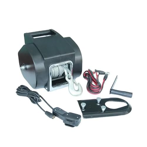12V 5000lbs kabellose elektrische Winde for den Einsatz auf See, Geländewagen, tragbares Boot, selbstfahrende Tourausrüstung, Rettungswinde(Nylon rope) von CDQMTGCM