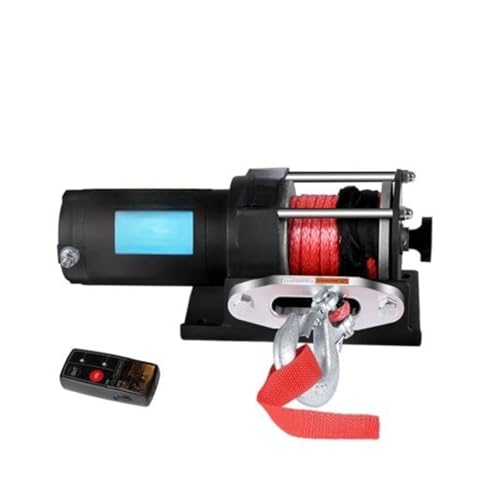 12V Elektrische Seilwinde 4WD 3500LB Car Recovery Synthetikseil Drahtlose Fernbedienung von CDQMTGCM