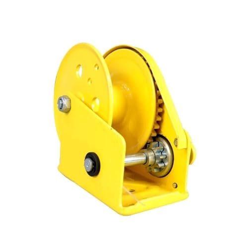 1800LBS Tragbare selbstsichernde Handwinde mit Drahtseil und manueller Handwinde und Handwinde(Yellow) von CDQMTGCM