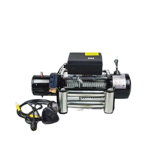 6000 Pfund 12V 24V Winde Auto Elektrischer Windengriff/kabelloses Drahtseil ATV-Winden kompatibel for Geländefahrzeug-Selbstrettungs-Elektrohebebühne(12V) von CDQMTGCM