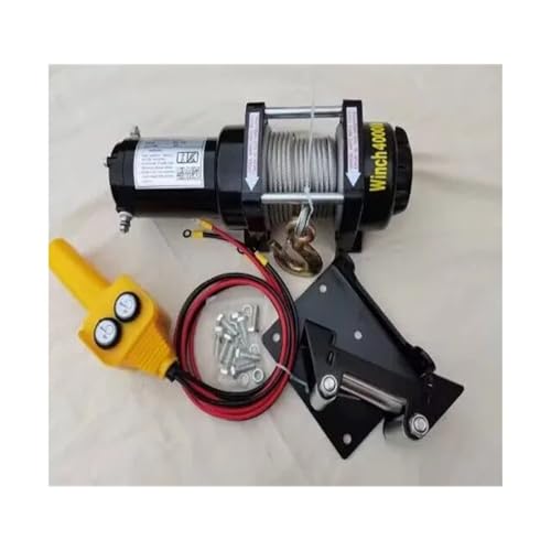 Elektrische Winde 12V 24V 4000 Pfund Autowinde Auto Kleinkran Traktionsaufzug(12V) von CDQMTGCM