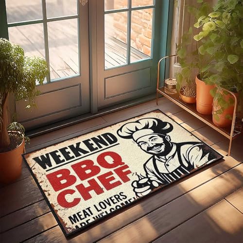 CDSS Frühlings-Fußmatte, für den Außenbereich, Eingang, bewaffneter Besitzer, Warnschild, Fußmatte, Dekoration für Schlafzimmer, Haustür, Willkommensmatte (40 x 60 cm) von CDSS
