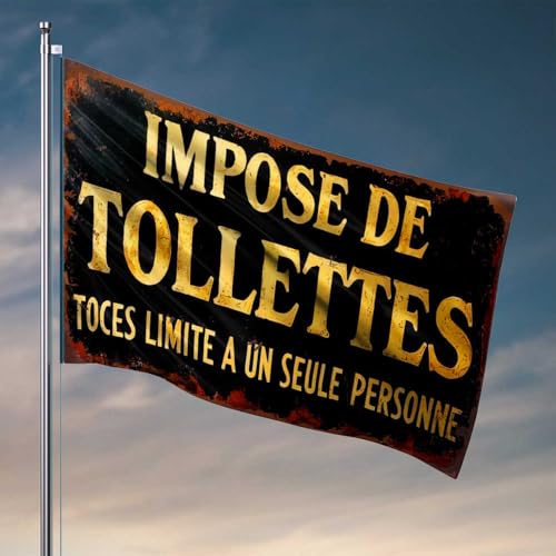 Coole Flaggen für Schlafsaal, begrenzt eine Person pro Badezimmer, Gym-Flagge, Mann, Cabe-Dekoration (30 x 45 cm) von CDSS
