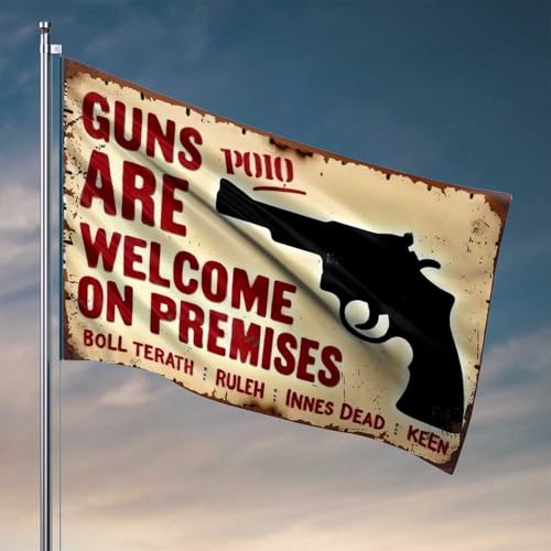 Flaggen für Mädchenzimmer, Willkommenswaffen vor Ort: Eine kühne Statement-Flagge, Heimdekoration für Männer, Outdoor-Schilder und Dekoration (120 x 180 cm) von CDSS