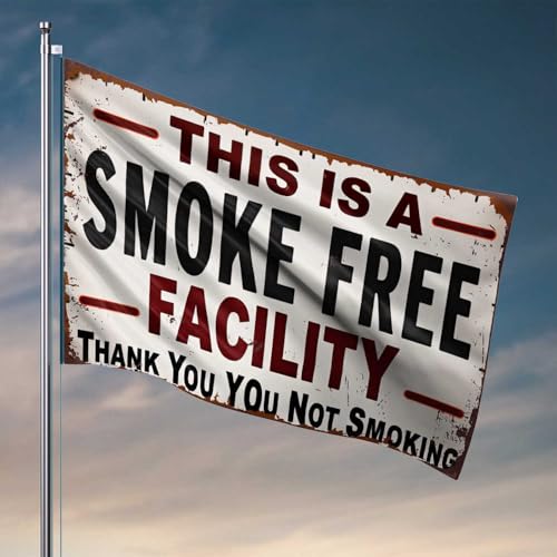 Flaggen für Mädchenzimmer, verbotenes Rauchverbotsschild, Heimdekoration, für Männer, Outdoor-Schilder und Dekoration (30 x 45 cm) von CDSS