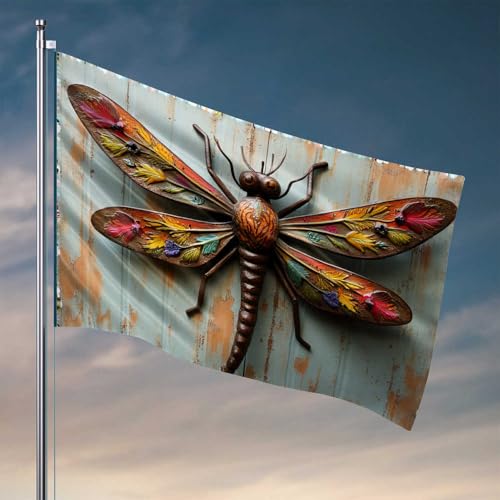 Raumzubehör für Teenager und Jungen, bunte Schmetterlingskunst auf rustikaler Wandflagge, Herbst-Gartenflagge, Gartenflaggen, lustig (120 x 180 cm) von CDSS