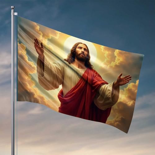 Schlafzimmer-Tür-Dekoration, Jesus in Ruhm: Eine himmlische Vision-Flagge, Badezimmerzubehör, Veranda-Dekoration (30 x 45 cm) von CDSS