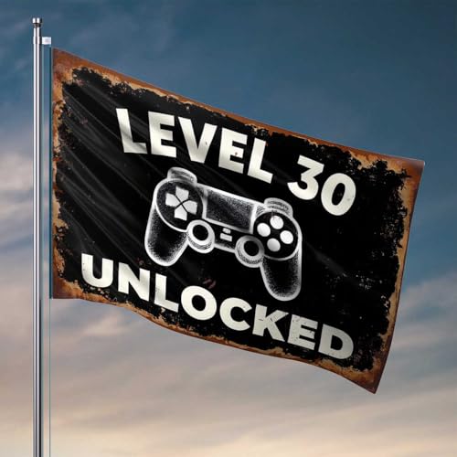 Schlafzimmertür-Dekoration, Stufe 30, freigeschaltet: Gaming-Erfolgs-Flagge, Badezimmerzubehör, Veranda-Dekoration (152 x 244 cm) von CDSS