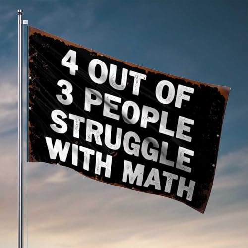 Wandflaggen für Jungs, Mathematikkämpfe: A Common Issue, Flagge, Wimpelkette, Outdoor-Dekoration (60 x 90 cm) von CDSS