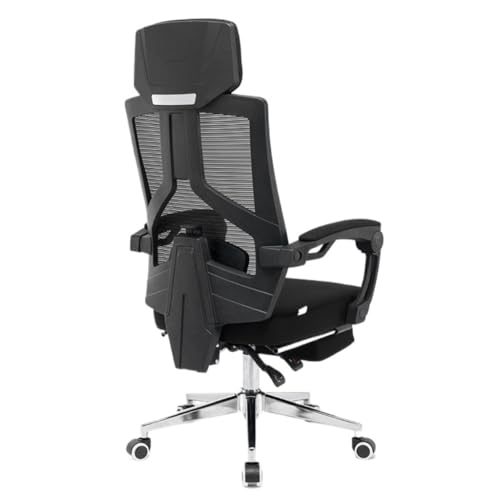 CDXINNUO Stuhl Ergonomischer Stuhl, Home-Office-Stuhl, Mittagspausen-Liegestuhl, Langes Sitzen, Nicht Müde, Lernstuhl Computer Stuhl (Color : Black, Size : A) von CDXINNUO