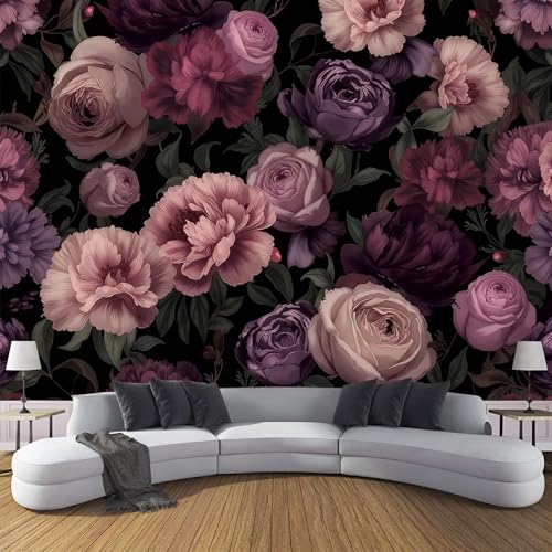CDXNORA 3D-Elegante Blumen Panorama-Tapete aus Seide,350×256 cm,Lila Rosa Rose Pfingstrose große Wandbilder, Poster, Panorama-Wandteppich für Wohnzimmer, Erwachsene, Kinderzimmer Dekoration,Lila Rosa CDXNORA 3D-Elegante Blumen Panorama-Tapete aus Seide,350×256 cm,Lila Rosa Rose Pfingstrose große Wandbilder, Poster, Panorama-Wandteppich für Wohnzimmer, Erwachsene, Kinderzimmer Dekoration,Lila Rosa von CDXNORA