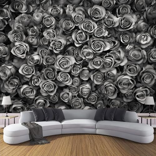 CDXNORA Seidentapeten Grau 250×175cm Elegante Blumen Tapete Wandtapete Wanddeko Rose Mustertapete Wand Dekoration Wohnzimmer Schlafzimmer Büro Flur CDXNORA Seidentapeten Grau 250×175cm Elegante Blumen Tapete Wandtapete Wanddeko Rose Mustertapete Wand Dekoration Wohnzimmer Schlafzimmer Büro Flur von CDXNORA