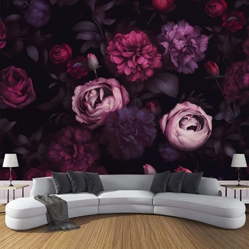 CDXNORA Seidentapeten Lila 400×280cm Elegante Blumen Tapete Wandtapete Wanddeko Lila Pfingstrose Blume Mustertapete Wand Dekoration Wohnzimmer Schlafzimmer Büro Flur CDXNORA Seidentapeten Lila 400×280cm Elegante Blumen Tapete Wandtapete Wanddeko Lila Pfingstrose Blume Mustertapete Wand Dekoration Wohnzimmer Schlafzimmer Büro Flur von CDXNORA