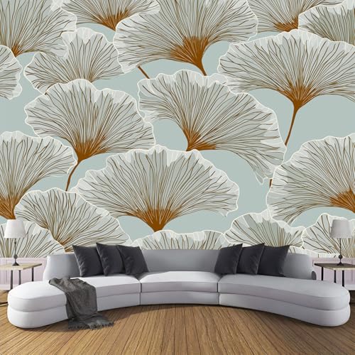 Elegante Pflanzen Vlies Fototapete 400×280 cm - Hellblau Fototapeten Lotusblatt-Textur Tapeten für Wohnzimmer Schlafzimmer Dekoration Vliestapete Wandtapete Tapete 3D Effekt Elegante Pflanzen Vlies Fototapete 400×280 cm - Hellblau Fototapeten Lotusblatt-Textur Tapeten für Wohnzimmer Schlafzimmer Dekoration Vliestapete Wandtapete Tapete 3D Effekt von CDXNORA