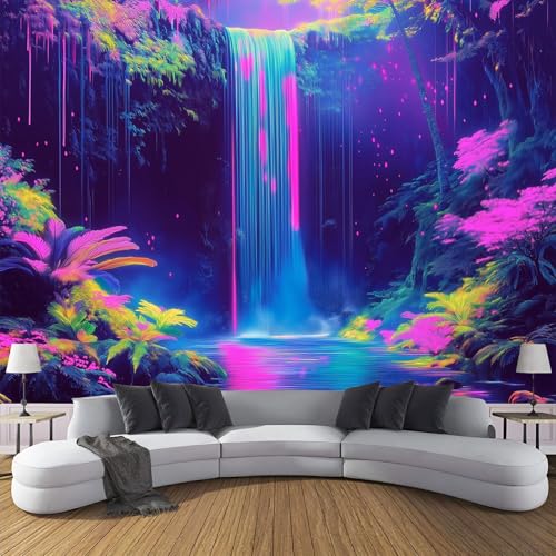 Fototapete Psychedelische Landschaft 400×280cm XL Tapete Wasserfall Fluss Fototapeten Seide Tapeten Lila Wandbild Wand Schlafzimmer Wohnzimmer 3d Effekt Wand Dekoration Fototapete Psychedelische Landschaft 400×280cm XL Tapete Wasserfall Fluss Fototapeten Seide Tapeten Lila Wandbild Wand Schlafzimmer Wohnzimmer 3d Effekt Wand Dekoration von CDXNORA
