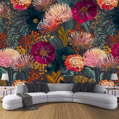 Herbstblumen Vlies Fototapete 350×256 cm - Rot Und Grün Fototapeten Chrysanthemen Und Anemonen Tapeten für Wohnzimmer Schlafzimmer Dekoration Vliestapete Wandtapete Tapete 3D Effekt Herbstblumen Vlies Fototapete 350×256 cm - Rot Und Grün Fototapeten Chrysanthemen Und Anemonen Tapeten für Wohnzimmer Schlafzimmer Dekoration Vliestapete Wandtapete Tapete 3D Effekt von CDXNORA