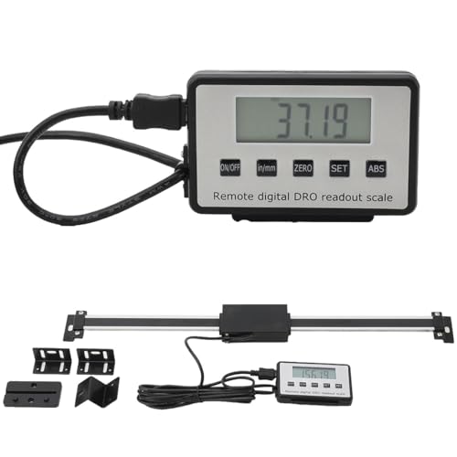 CDZHLTG Digitalanzeige Kit, 0–300 mm Digital Linearskala Anbaumeßschieber Linearmaßstab DRO Remote LCD für Fräsmaschinen oder Drehmaschinen von CDZHLTG