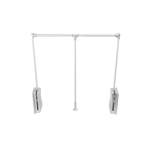 CDZHLTG Kleiderlift für Schrank, Ausziehbarer Kleiderlift Garderobenlift Kleiderstange Wardrobelift Lift Kleiderschranklift 839-1210mm Breite, Schrankinnenseiten Montage 20kg von CDZHLTG