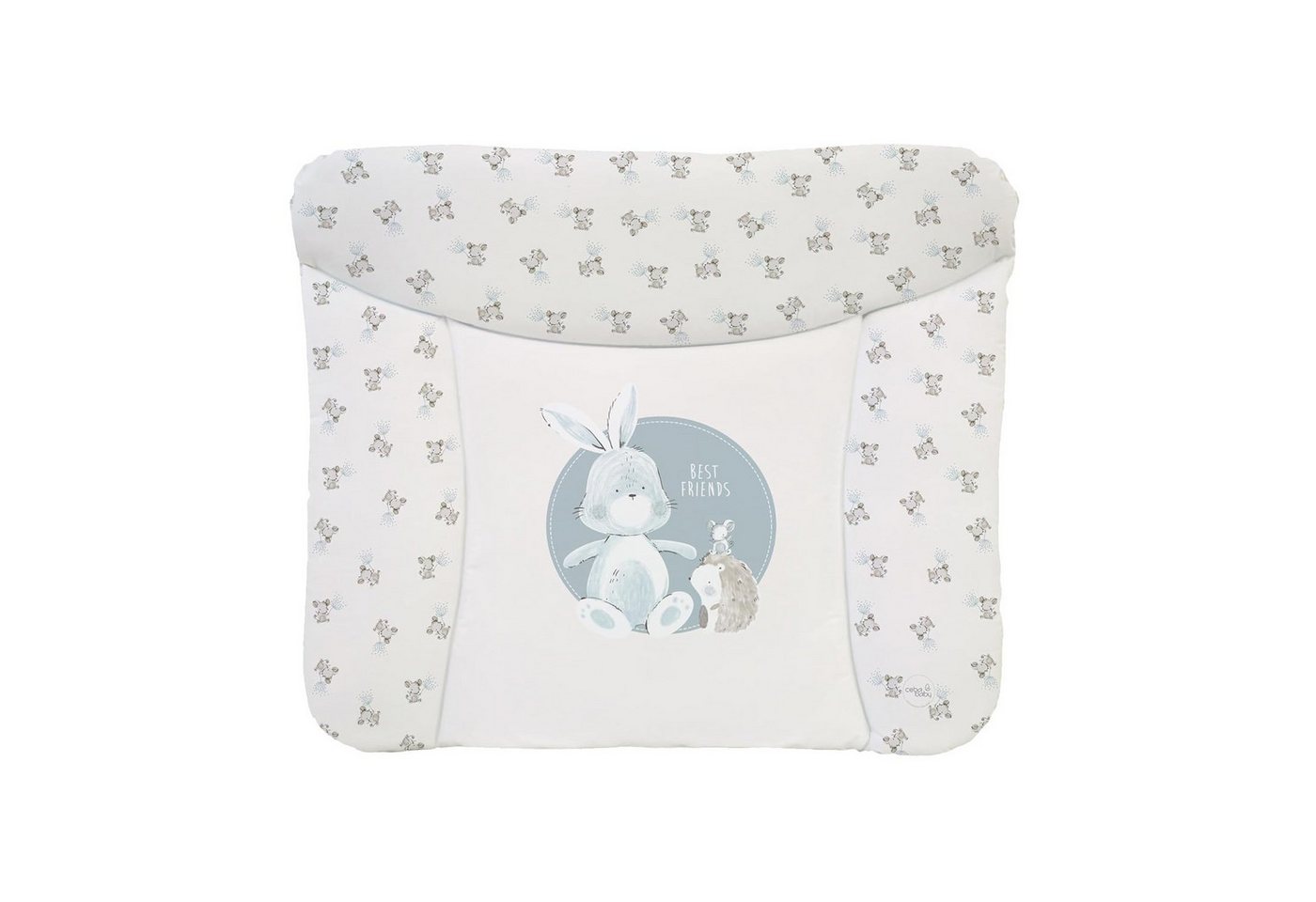 CEBA BABY Wickelauflage Weiche Baby Wickelunterlage 75 x 72 cm / 85 cm x 75 cm, Wickeltischauflage für Baby - abwaschbar - wasserdicht - Made in EU von CEBA BABY