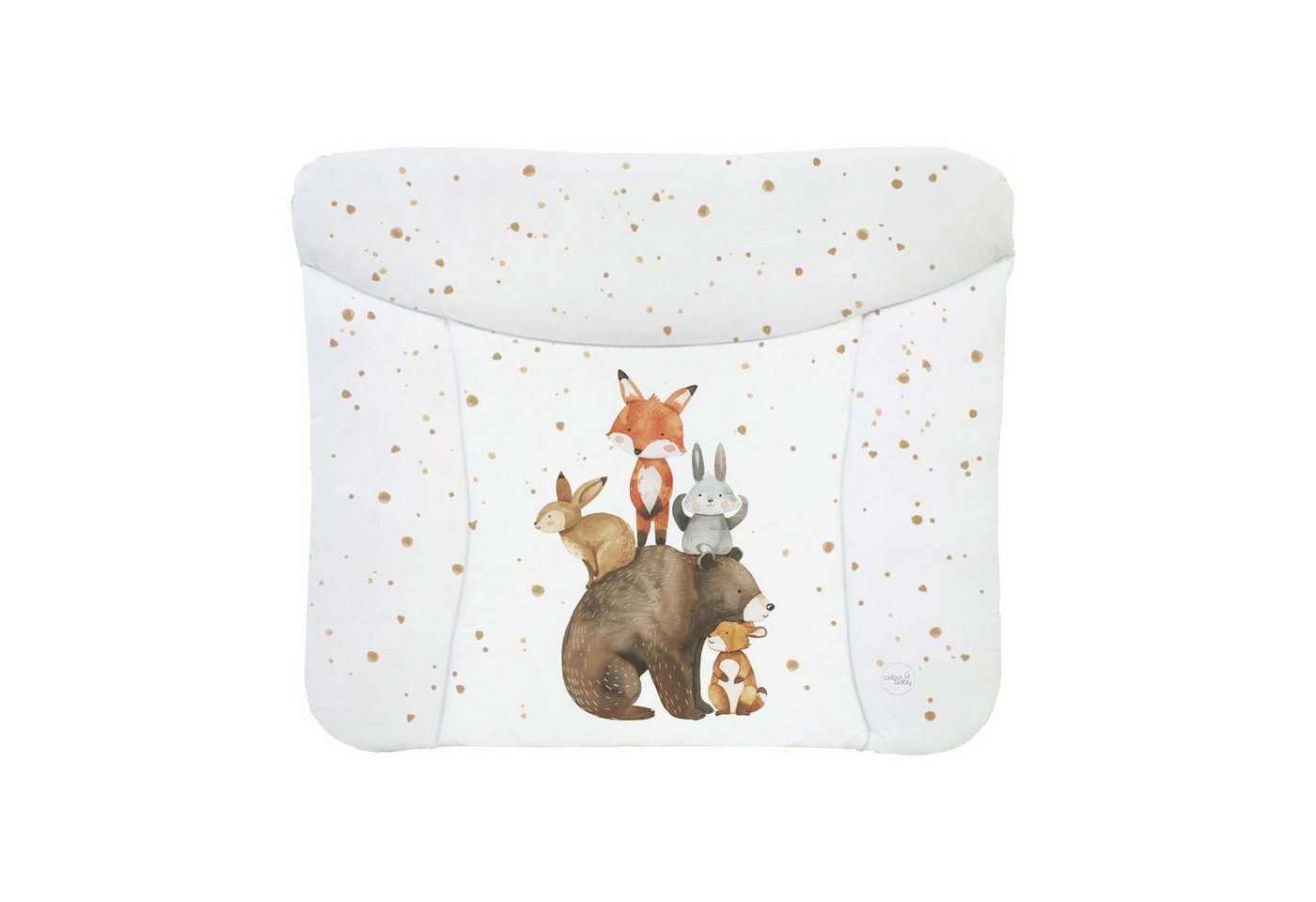 CEBA BABY Wickelauflage Weiche Baby Wickelunterlage 75 x 72 cm / 85 cm x 75 cm, Wickeltischauflage für Baby - abwaschbar - wasserdicht - Made in EU von CEBA BABY