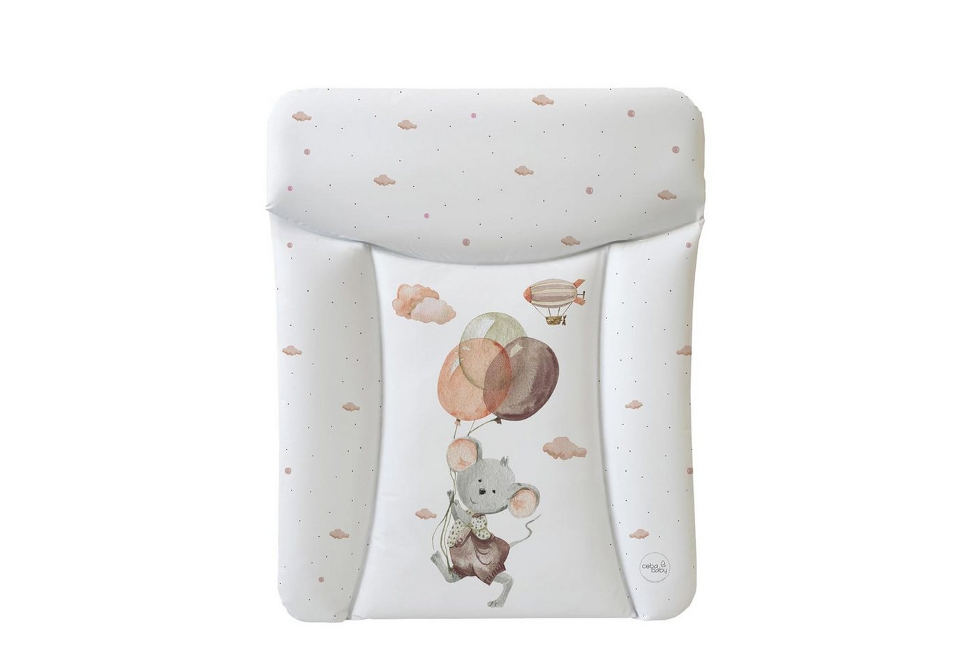 CEBA BABY Wickelauflage weiche Wickeltischauflage 50 x 70 cm, Abwaschbar, OEKO-TEX® Standard 100 von CEBA BABY