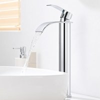 CECIPA MAX Hoch Wasserhahn Bad Wasserfall, Chrom Waschtischarmatur, Edelstahl Badarmatur Einhebelmischer Mischbatterie Bad mit Auslaufhöhe 245 mm CECIPA MAX Hoch Wasserhahn Bad Wasserfall, Chrom Waschtischarmatur, Edelstahl Badarmatur Einhebelmischer Mischbatterie Bad mit Auslaufhöhe 245 mm von CECIPA MAX