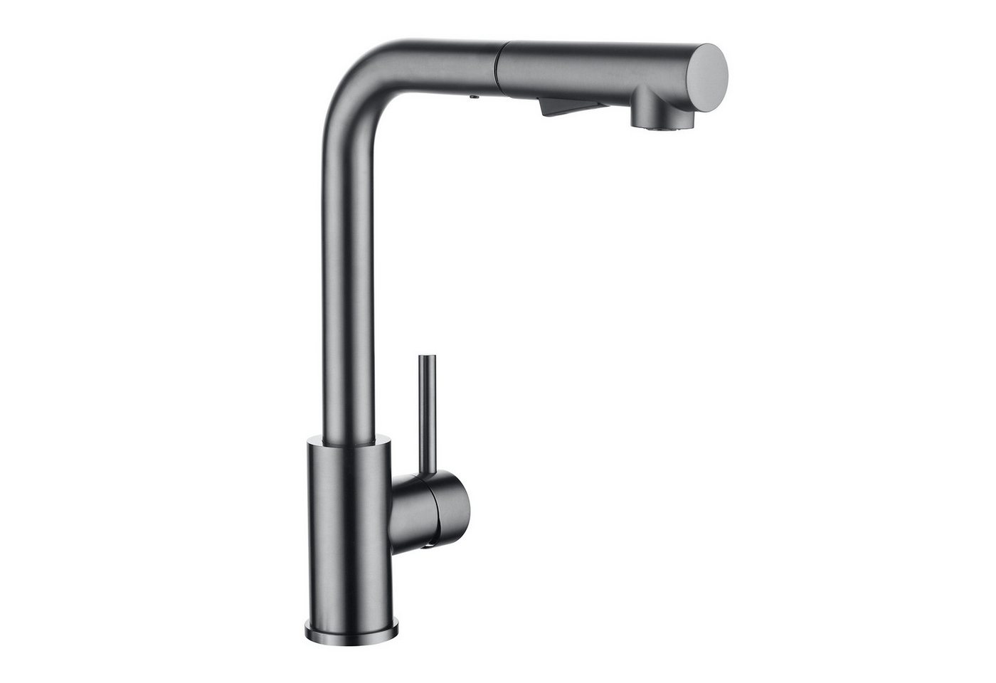 CECIPA MAX Küchenarmatur Ausziehbar mit 2 Strahlarten Spültischarmatur Dunkelgrau (Einhand-Waschtischarmatur, 1-St., 2 Funktionen Wasserauslassmodus) Ventilkern aus Keramik von CECIPA MAX