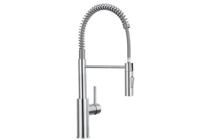 CECIPA MAX Küchenarmatur Gebürstet Federbelastete Armaturen mit 2 Wasserabgabefunktionen (Küchenarmaturen aus rostfreiem Stahl, 1-St., Drehen um 360 Grad) Hochdruck-Küchenarmaturen von CECIPA MAX