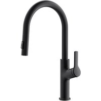 CECIPA MAX Küchenarmatur mit 2 Strahlarten, Ausziehbarer Wasserhahn Küche Einhebelmischer Spültischarmatur Mischbatterie, Schwarz von CECIPA MAX