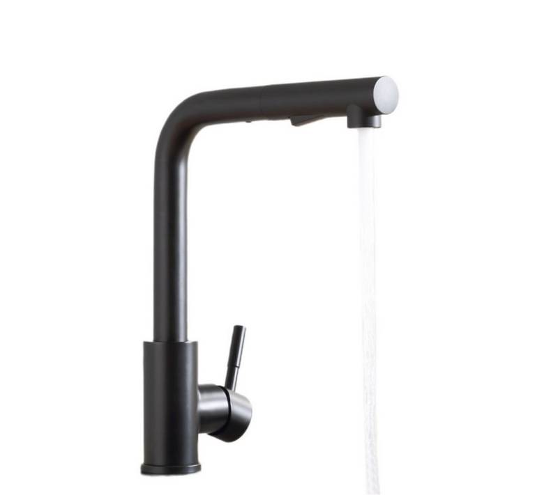 CECIPA MAX Küchenarmatur mit Ausziehbar Brause 360° Wasserhahn Spültischarmatur (Einhand-Waschtischarmatur, 1-St., 2 Funktionen Wasserauslassmodus) Ventilkern aus Keramik von CECIPA MAX