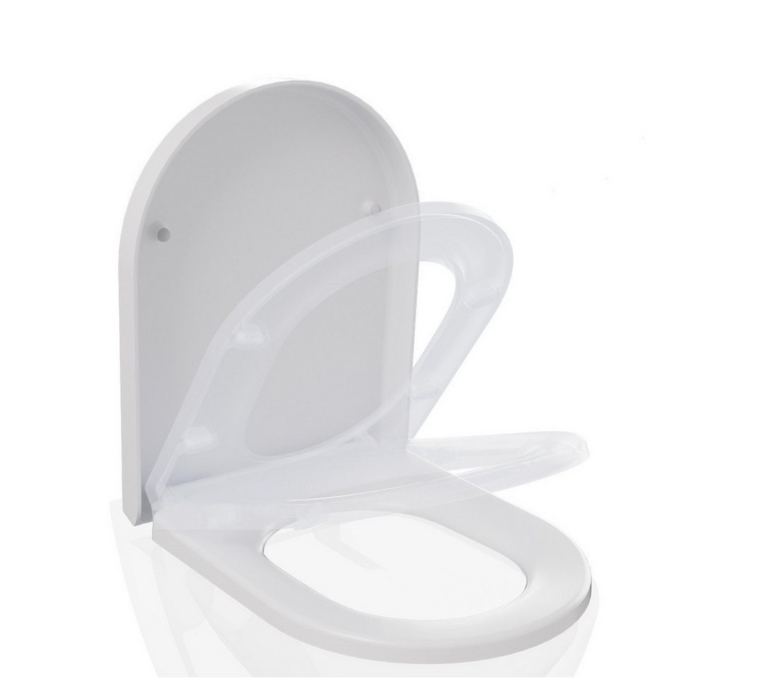 CECIPA MAX WC-Sitz Absenkautomatik Typ D (Toilettensitz, 1-St., Toilettendeckel), Weiß von CECIPA MAX
