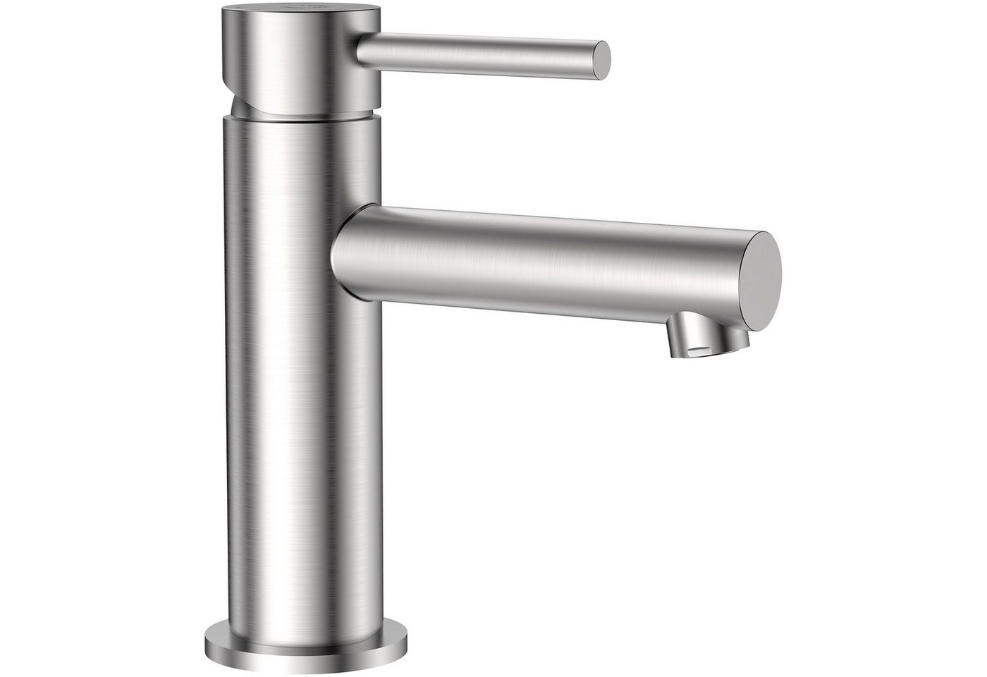 CECIPA MAX Waschtischarmatur Gebürstete Badarmatur Edelstahl Wasserhahn (Badezimmerhahn, 1-St., Mischbatterie) Einhebelmischer von CECIPA MAX