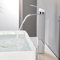 CECIPA MAX Wasserhahn Bad, Chrom Wasserfall Waschtischarmatur Einhandmischer Armatur Waschbecken mit Auslauf Höhe 245 mm CECIPA MAX Wasserhahn Bad, Chrom Wasserfall Waschtischarmatur Einhandmischer Armatur Waschbecken mit Auslauf Höhe 245 mm von CECIPA MAX