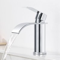 CECIPA MAX Wasserhahn Bad Wasserfall, Chrom Waschtischarmatur, Edelstahl Badarmatur Einhebelmischer Mischbatterie Bad keramischer Ventilkern CECIPA MAX Wasserhahn Bad Wasserfall, Chrom Waschtischarmatur, Edelstahl Badarmatur Einhebelmischer Mischbatterie Bad keramischer Ventilkern von CECIPA MAX