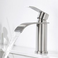 CECIPA MAX Wasserhahn Bad Wasserfall, Gebürstet Waschtischarmatur, Edelstahl Badarmatur Einhebelmischer Mischbatterie Bad keramischer Ventilkern CECIPA MAX Wasserhahn Bad Wasserfall, Gebürstet Waschtischarmatur, Edelstahl Badarmatur Einhebelmischer Mischbatterie Bad keramischer Ventilkern von CECIPA MAX