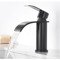 CECIPA MAX Wasserhahn Bad Wasserfall, Schwarz Waschtischarmatur, Edelstahl Badarmatur Einhebelmischer Mischbatterie Bad keramischer Ventilkern CECIPA MAX Wasserhahn Bad Wasserfall, Schwarz Waschtischarmatur, Edelstahl Badarmatur Einhebelmischer Mischbatterie Bad keramischer Ventilkern von CECIPA MAX