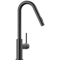 CECIPA MAX Wasserhahn Küche Ausziehbar Einhand Mischbatterie 360° Drehbar Modern Spültischarmatur für Küche mit 2 Strahlarten, Schwarz von CECIPA MAX