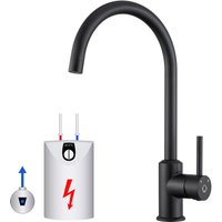 Cecipa Max - neuwertig] Cecipa Schwarz Niederdruck Armatur Küche Wasserhahn aus Edelstahl, Niederdruck Küchenarmatur 360° Schwenkbar Spültischarmatur von CECIPA MAX