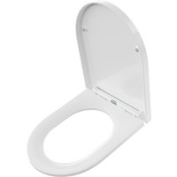 DERW max Kurzer D-förmiger Toilettensitz, Toilettensitz mit Absenkautomatik, 42,7 x 36 cm, Weiß DERW max Kurzer D-förmiger Toilettensitz, Toilettensitz mit Absenkautomatik, 42,7 x 36 cm, Weiß von CECIPA MAX