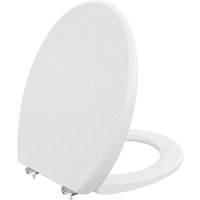 Derw max O-förmiger Toilettensitz, Toilettensitz mit Einzelknopf, doppelschichtig und dick, Toilettensitz aus Harnstoff-Formaldehydharz von CECIPA MAX