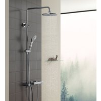 Duschsystem Trennbar, Chrom Badewannenarmatur Duscharmatur Dusche 3 Funktion Handbrause, Edelstahl Duschstange Regendusche für Bad/Badewanne, keinen Duschsystem Trennbar, Chrom Badewannenarmatur Duscharmatur Dusche 3 Funktion Handbrause, Edelstahl Duschstange Regendusche für Bad/Badewanne, keinen von CECIPA MAX