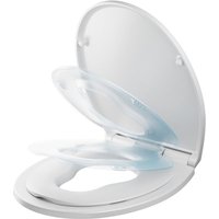 Toilettendeckel mit Absenkautomatik, Klodeckel zu befestigenden Toilettensitz Kinder, Quick Release Funktion WC Sitz, O Form Weiß Toilettendeckel mit Absenkautomatik, Klodeckel zu befestigenden Toilettensitz Kinder, Quick Release Funktion WC Sitz, O Form Weiß von CECIPA MAX