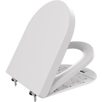 Cecipa Max - wc Sitz Toilettendeckel mit Absenkautomatik Weiß Toilettensitz vom Typ d von CECIPA MAX