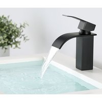 Cecipa - Design Wasserhahn Bad Osmose Waschtischarmatur Einhebelmischer Mischbatterie Armatur Waschbeckenarmatur für Badezimmer Waschbecken, Schwarz von CECIPA