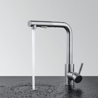 Küchenarmatur Ausziehbar mit Brause 360° Drehbar Wasserhahn Küche Hochdruck Mischbatterie Spültischarmatur mit Hand Dusche Gebürstet Edelstahl 2 von CECIPA