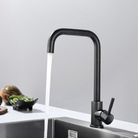 Cecipa - Wasserhahn Küche Schwarz mit Glitzer 360° Drehbar Küchenarmatur aus Edelstahl Geeignet für Spülbecken Mischbatterie Armatur Küche, von CECIPA