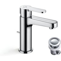 Wasserhahn Bad mit Zugstangen, Badarmatur Waschtischarmatur Waschbecken Armature Höhe 112 mm, Chrom - Cecipa von CECIPA