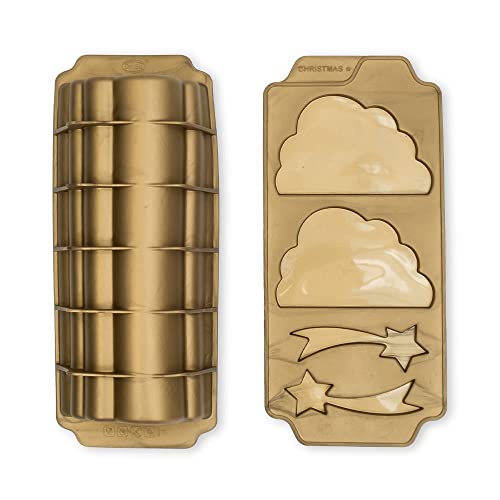 CÉCOA - Set aus Wolkenholz – Weihnachtskuchen – Form aus 100 % Silikon – Kuchenform in Wolkenform von CÉCOA