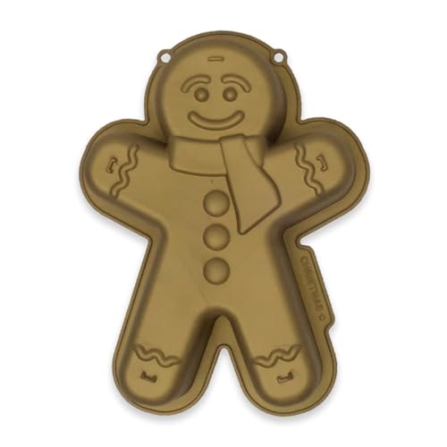 CÉCOA - Weihnachtskuchenform – 100 % Silikon – hochwertig – antihaftbeschichtet – BPA-frei – perfektes Kochen und einfaches Herauslösen (Lebkuchenmann) von CÉCOA