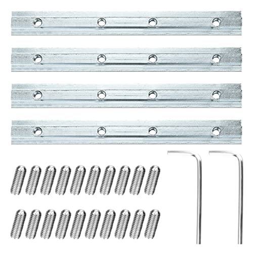 4 Stück Streckenverbinder, Profilverbinder Alu Profil Schrauben mit 2 Schraubenschlüssel, Aluprofil Verbinder für T-Nut der Serie 40 x 40, Aluminiumprofil Nut 8 mm 4 Stück Streckenverbinder, Profilverbinder Alu Profil Schrauben mit 2 Schraubenschlüssel, Aluprofil Verbinder für T-Nut der Serie 40 x 40, Aluminiumprofil Nut 8 mm von CECOMBINE